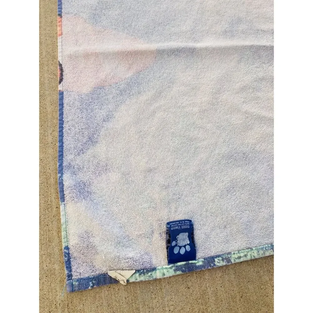 Vintage 2000 Blues Clues Viacom TV Show Beach Bath Towel Fish Sea Ocean Scuba